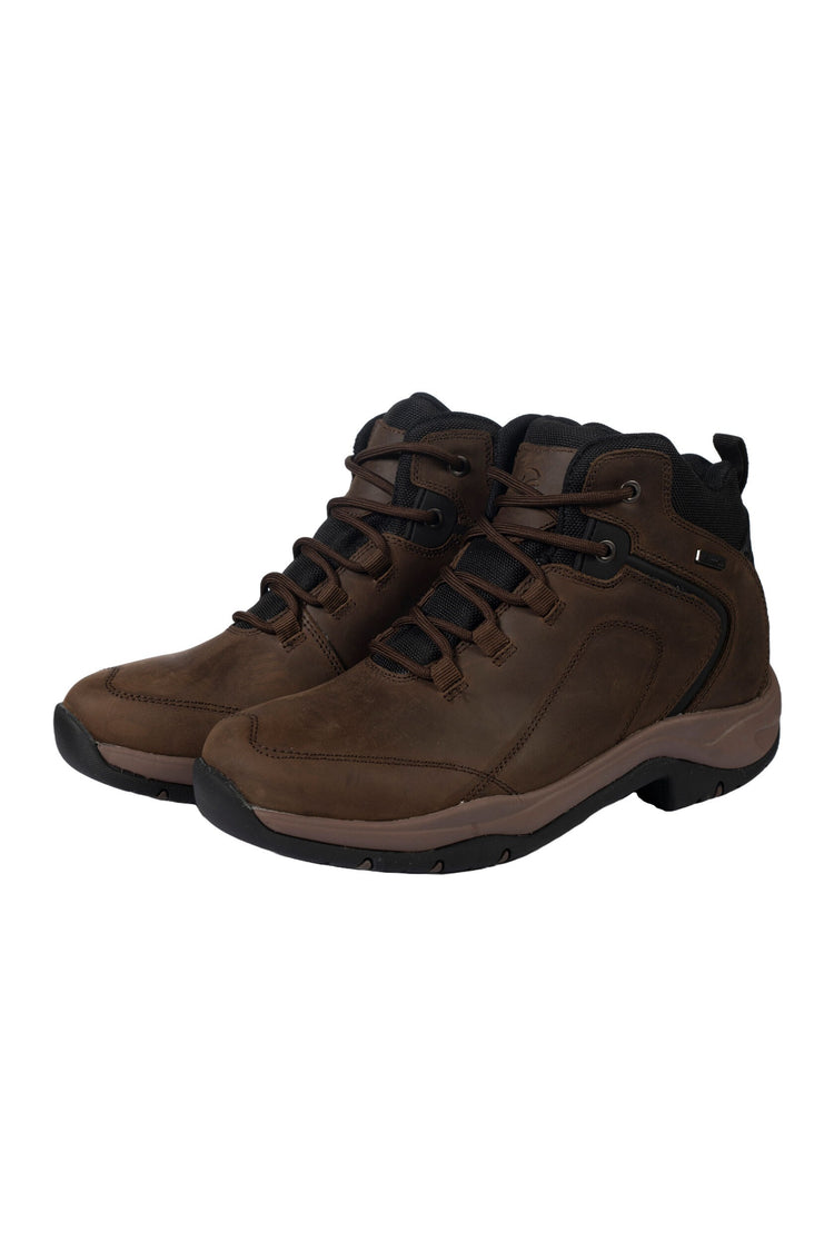Waterproof stable and walking boot with memory foam comfort insole brown
