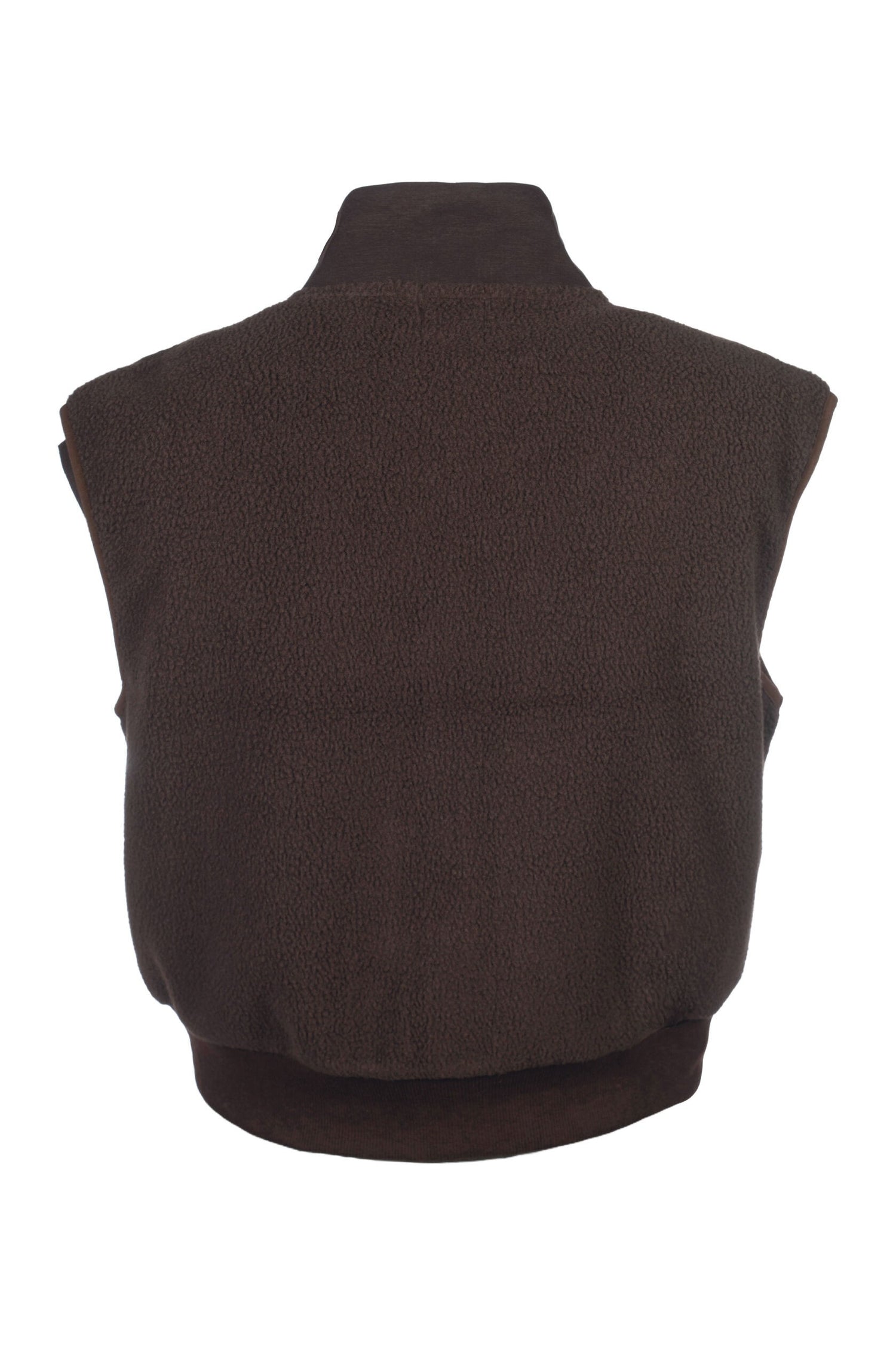 Cozy equestrian vest brown