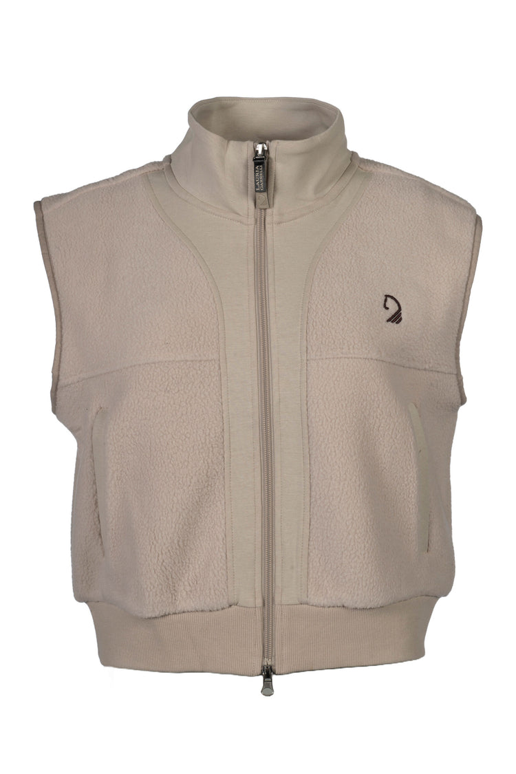 Riding vest with 2-way zipper