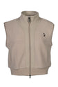Riding vest with 2-way zipper