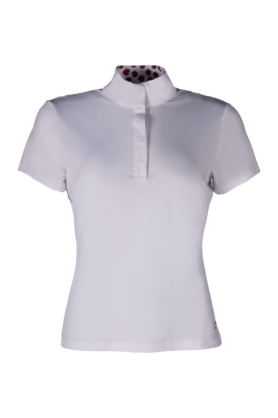 HKM Competition Shirt Hunter Short Sleeve with breathable mesh fabric white