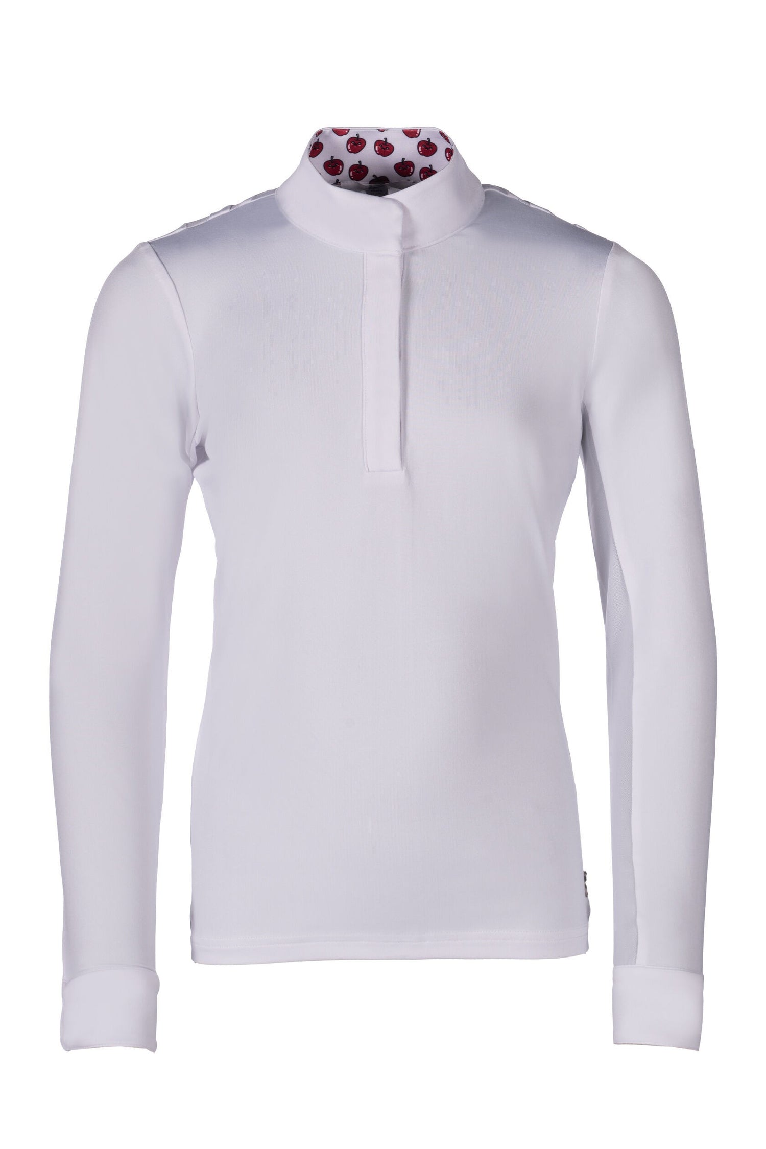 hkm kids competition shirt hunter long sleeve with mesh inserts