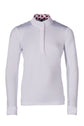 hkm kids competition shirt hunter long sleeve with mesh inserts