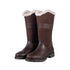 Waterproof winter riding boots with teddy fur lining