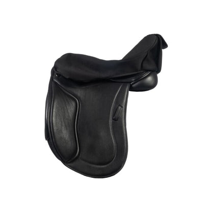 Heated saddle cover for jumping saddle