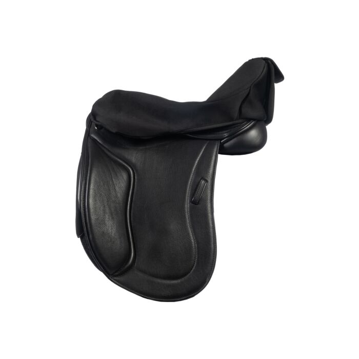 Heated saddle cover for jumping saddle