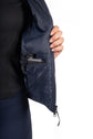 hkm slimline heated riding vest with power bank included deepblue
