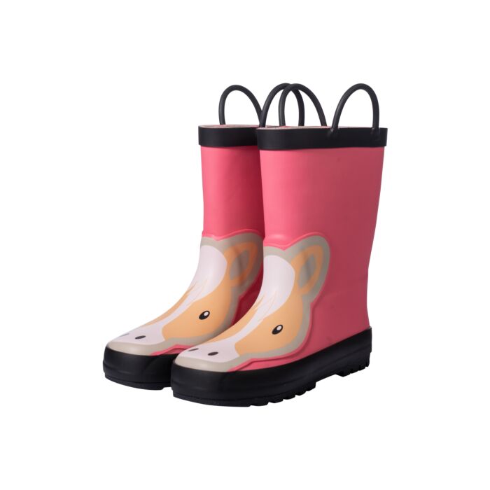 HKM Kids Rubber Boots Maui with horse motif