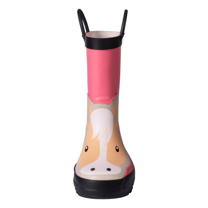 Waterproof kids rubber boots for stable use