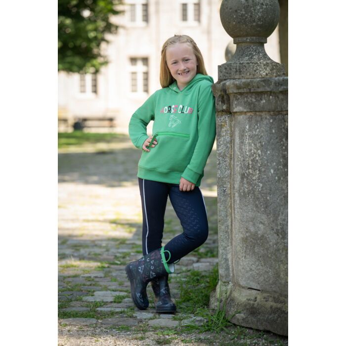 Children equestrian boots with non-slip sole