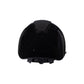 Glossy equestrian riding helmet with glitter insert