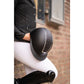 Adjustable riding helmet with glitter peak band