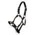 Adjustable horse halter leather nylon