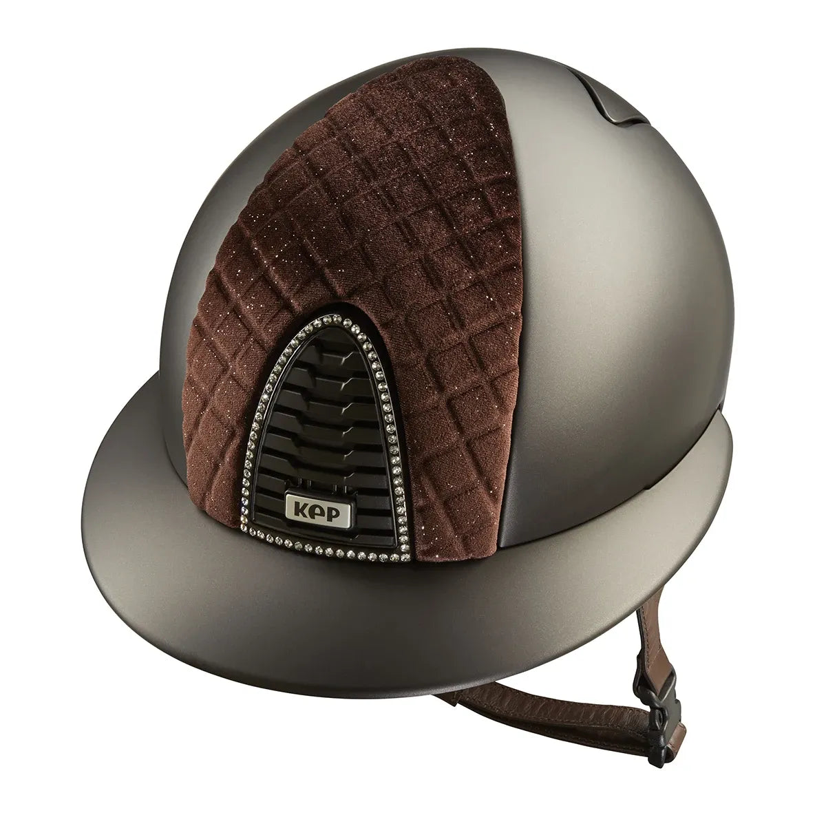 KEP Cromo 2.0 Milano Textile Brown Polo visor