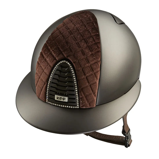 KEP Cromo 2.0 Milano Textile Brown Polo visor