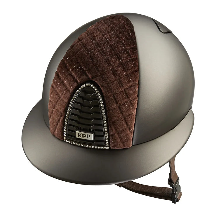 KEP Cromo 2.0 Milano Textile Brown Polo visor