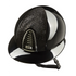 High-safety polished horseback riding helmet black