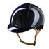 Certified riding helmet breathable inner padding blue