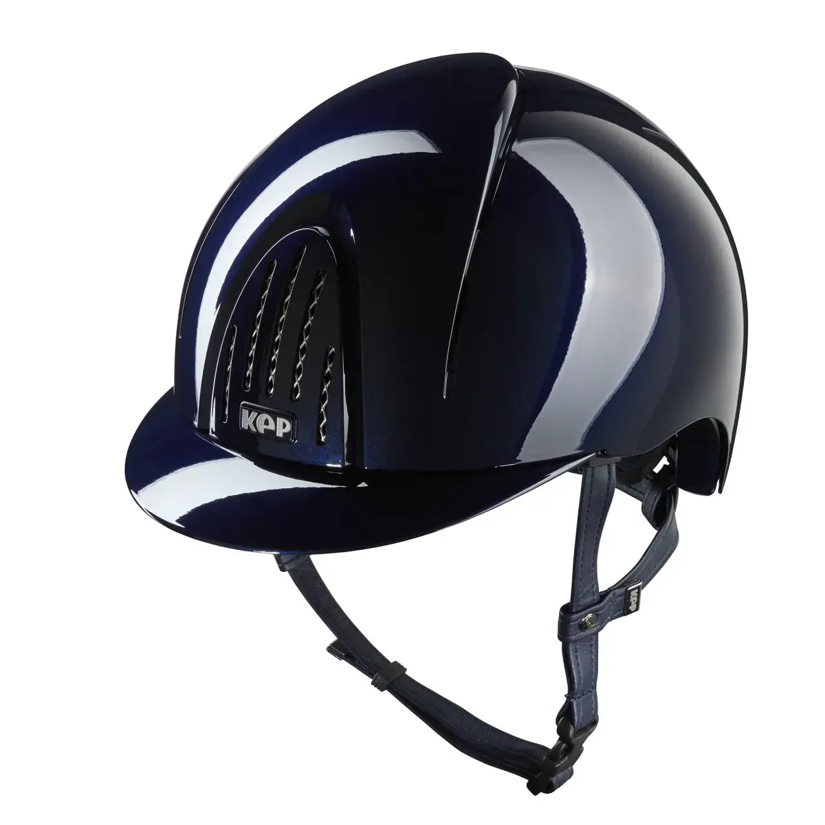 Dark Blue gloss equestrian helmet