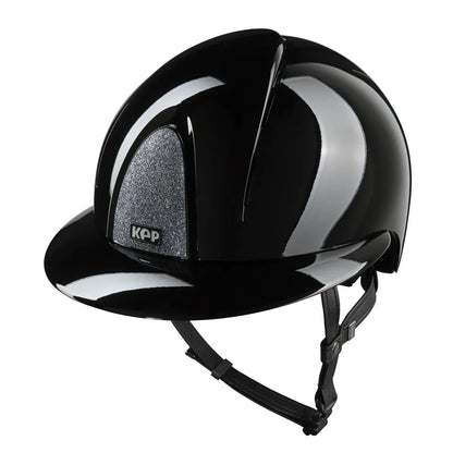 Silver sparkle horse riding helmet