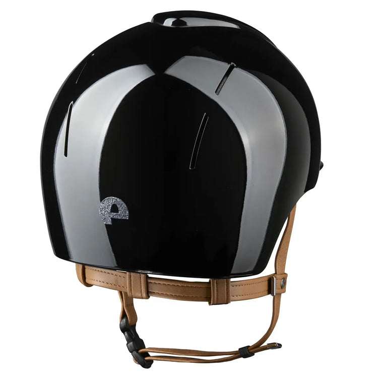 KEP Silver Star glitter helmet beige chin strap
