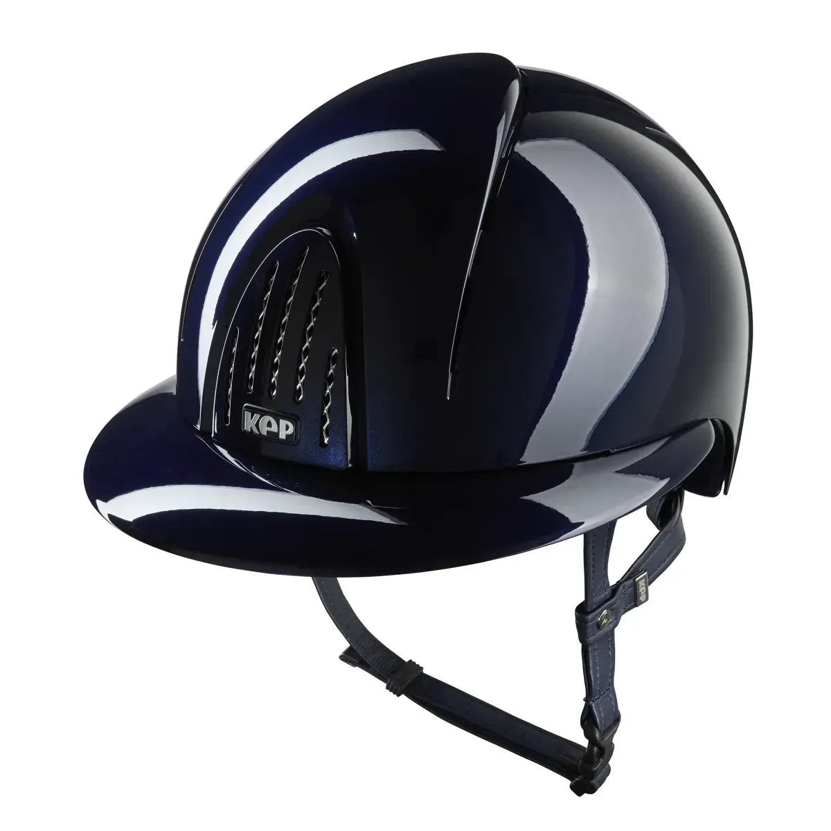KEP Smart Nova Polo visor equestrian helmet close-up blue