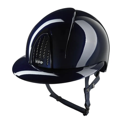 KEP Smart Nova Polo visor equestrian helmet close-up blue