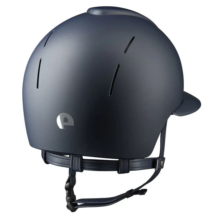 Equestrian helmet with extended Polo peak