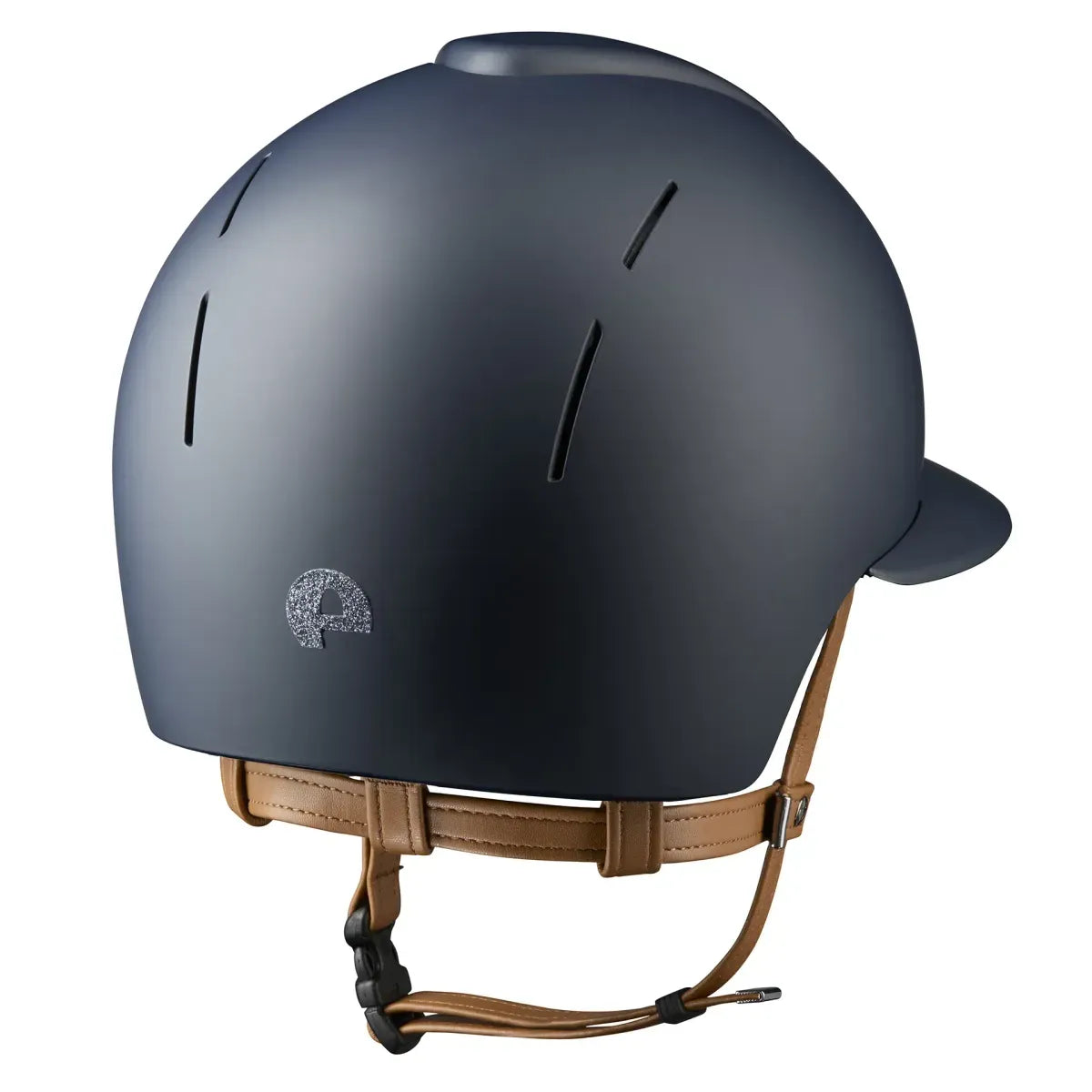 Textile equestrian helmet with extended sport visor