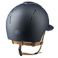 Textile equestrian helmet with extended sport visor