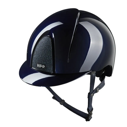 Show jumping helmet polished shell star sparkle blue