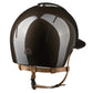 Smart Nova polished equestrian helmet star glitter beige chin strap