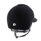 velvet riding helmet with extended neck protection