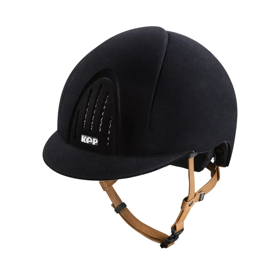 riding helmet with 5 point chinstrap system
