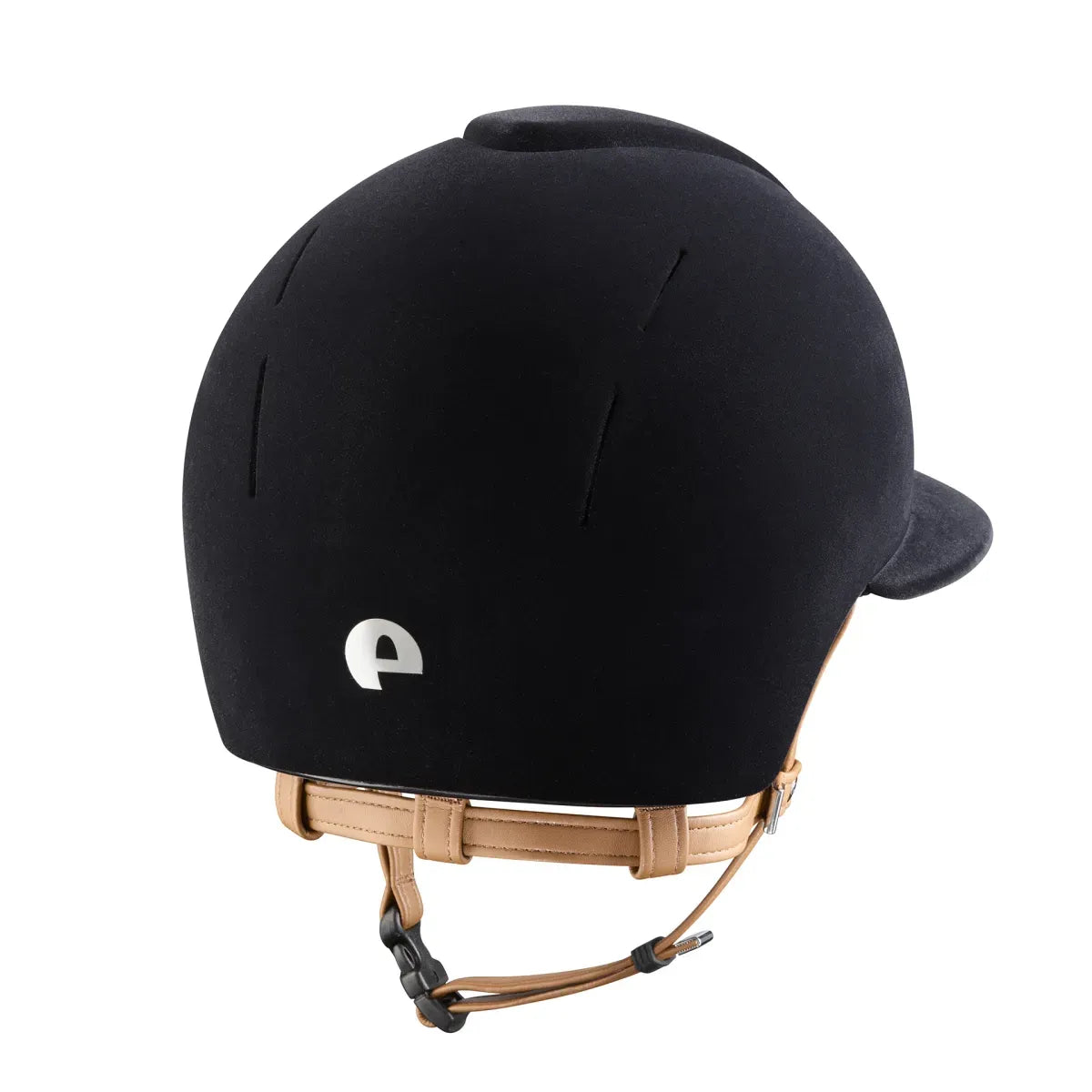 riding helmet with 5 point chinstrap system
