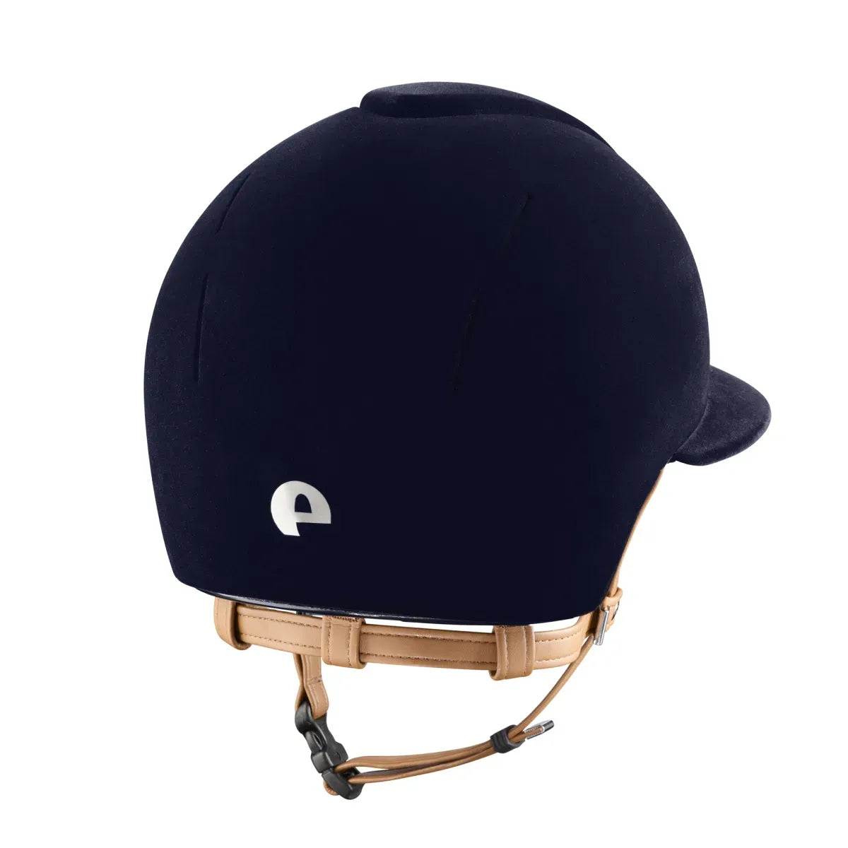 rider wearing KEP velvet riding helmet