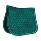 dark green velvet saddle pad