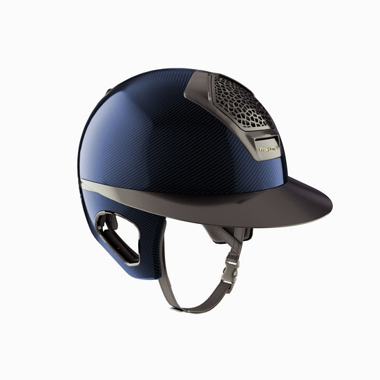 Blue Carbon Freejump Horse riding helmet