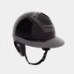 Carbon equestrian helmet with Swarovski crystals