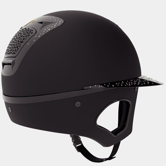 Show Jumping helmet with side protection and crystals