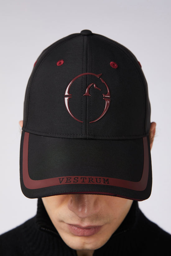 Vestrum Black and bordeaux baseball cap