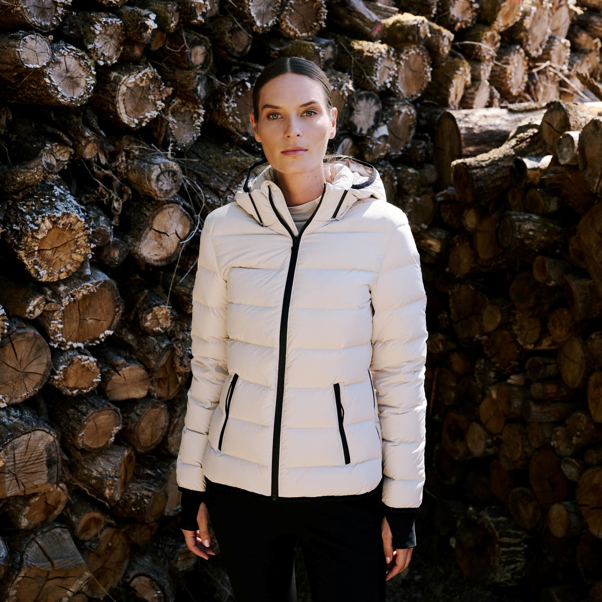 new season Cavalleria Toscana ladies winter down jacket white