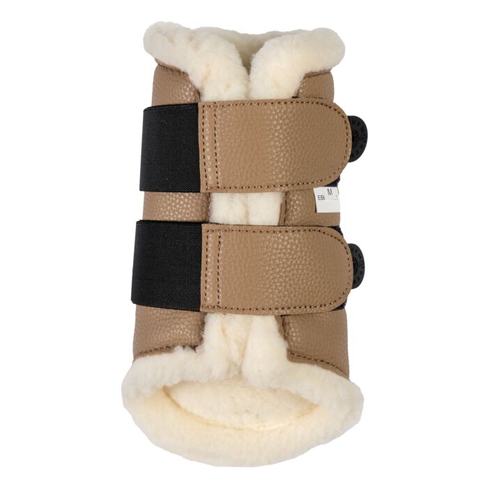 Soft padded horse boots with wide velcro closure