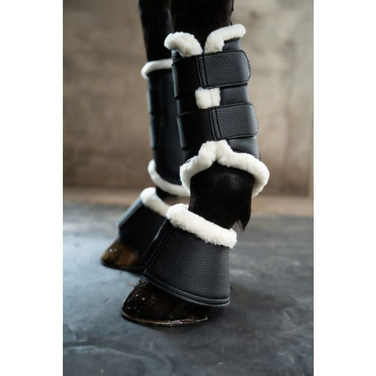 HKM Comfort Premium Fur II protection boots with faux fur