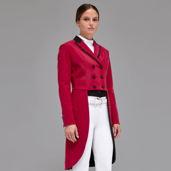 Burgundy dressage tail coat