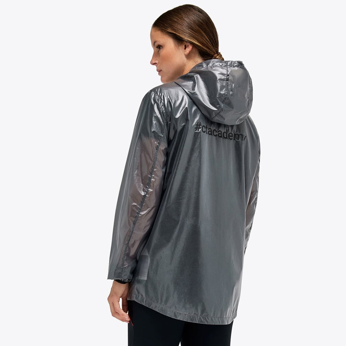 Metallic hot sale waterproof jacket