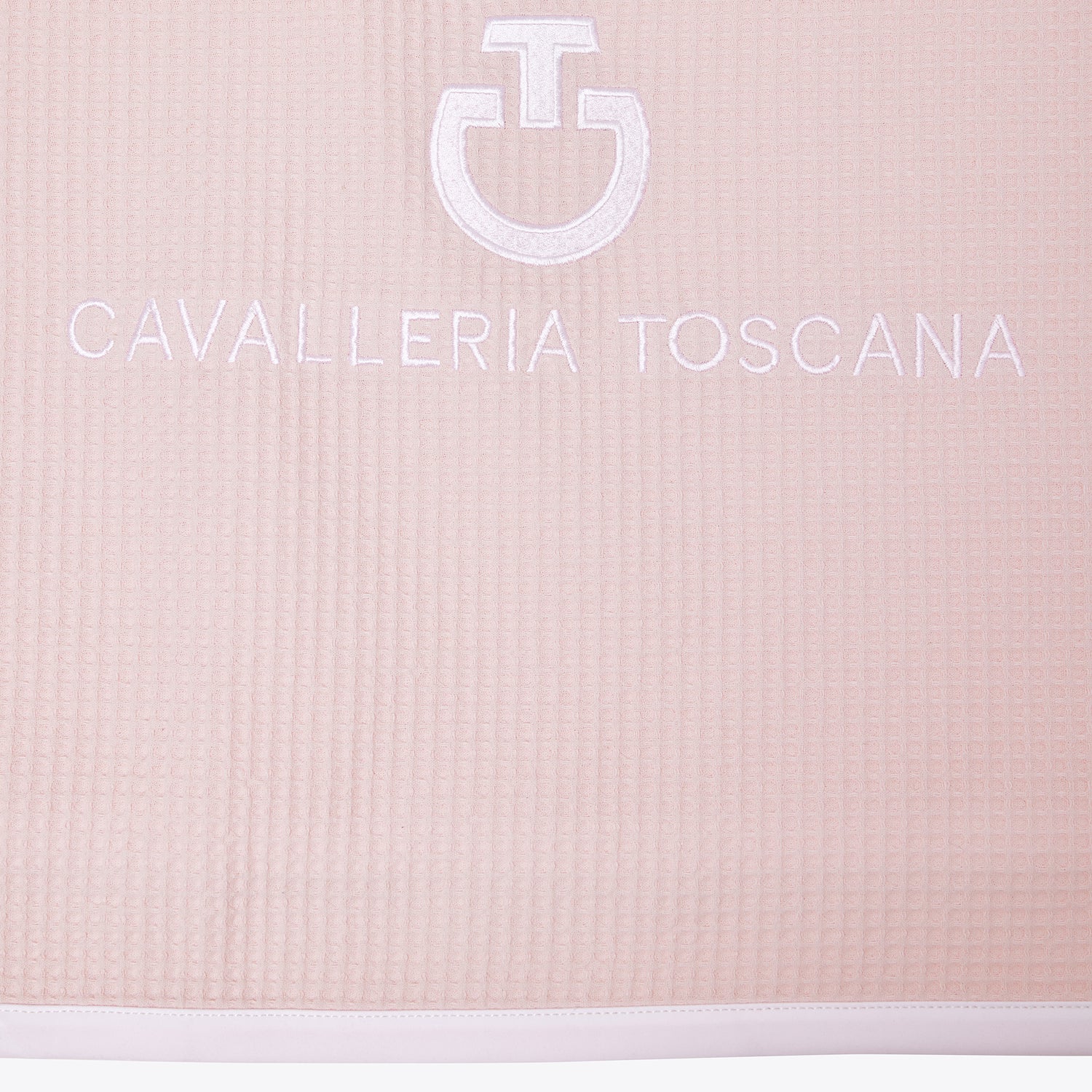 cavalleria toscana waffle rug in pink