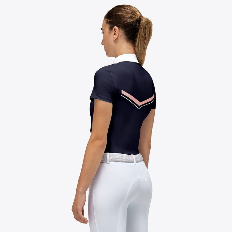 Navy girls equestrian show shirt