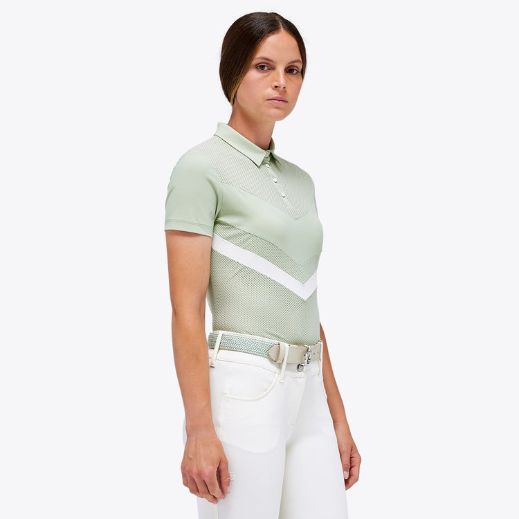Perforated equestrian shirt