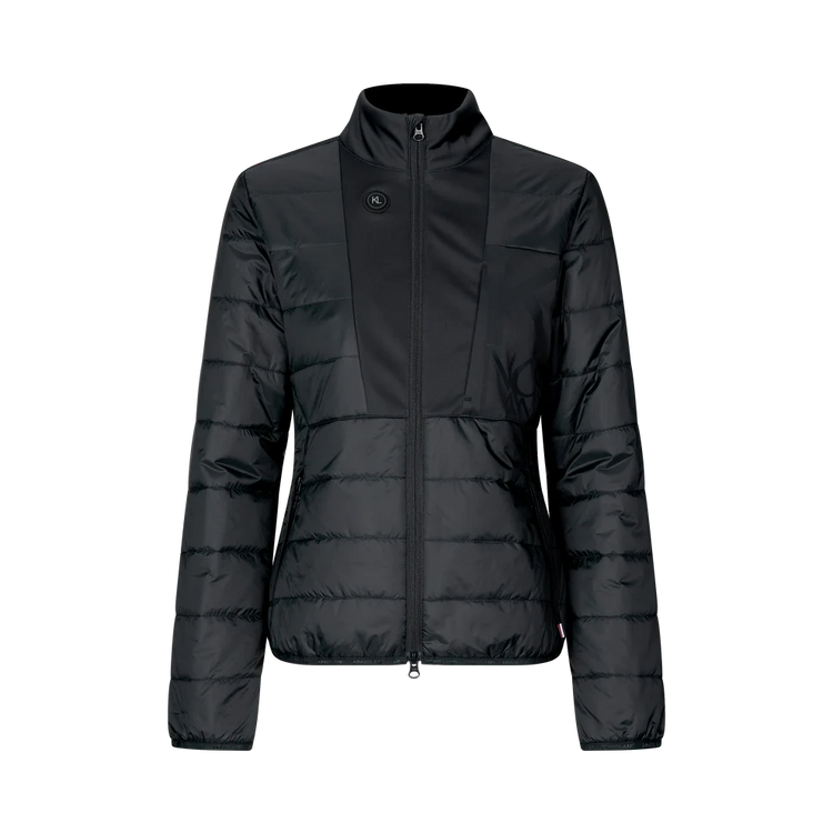 Heated equestrian jacket for women